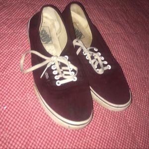 Vans maroon